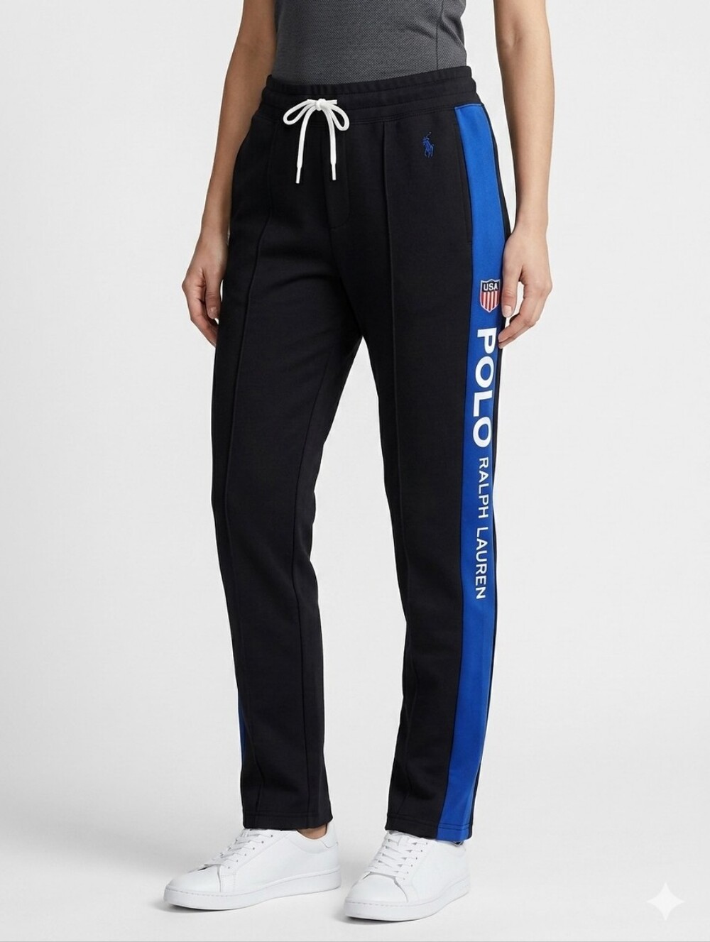 Polo Ralph Lauren Track Pants Small Black 1967 Logo NWT
